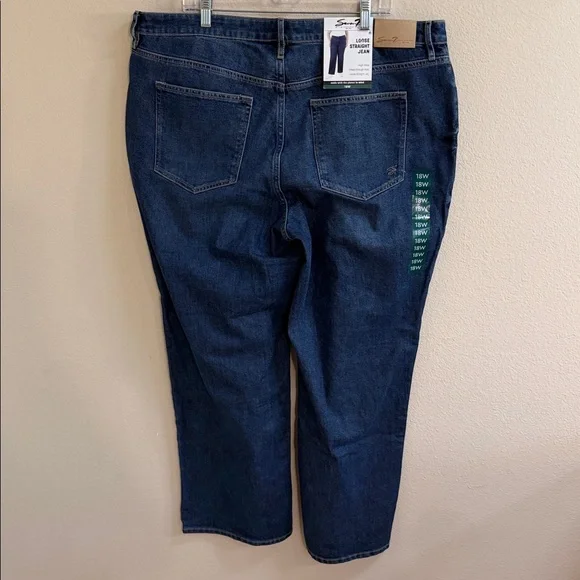 NWT Size 18W Seven7 Loose Straight Jean - Picture 3 of 6